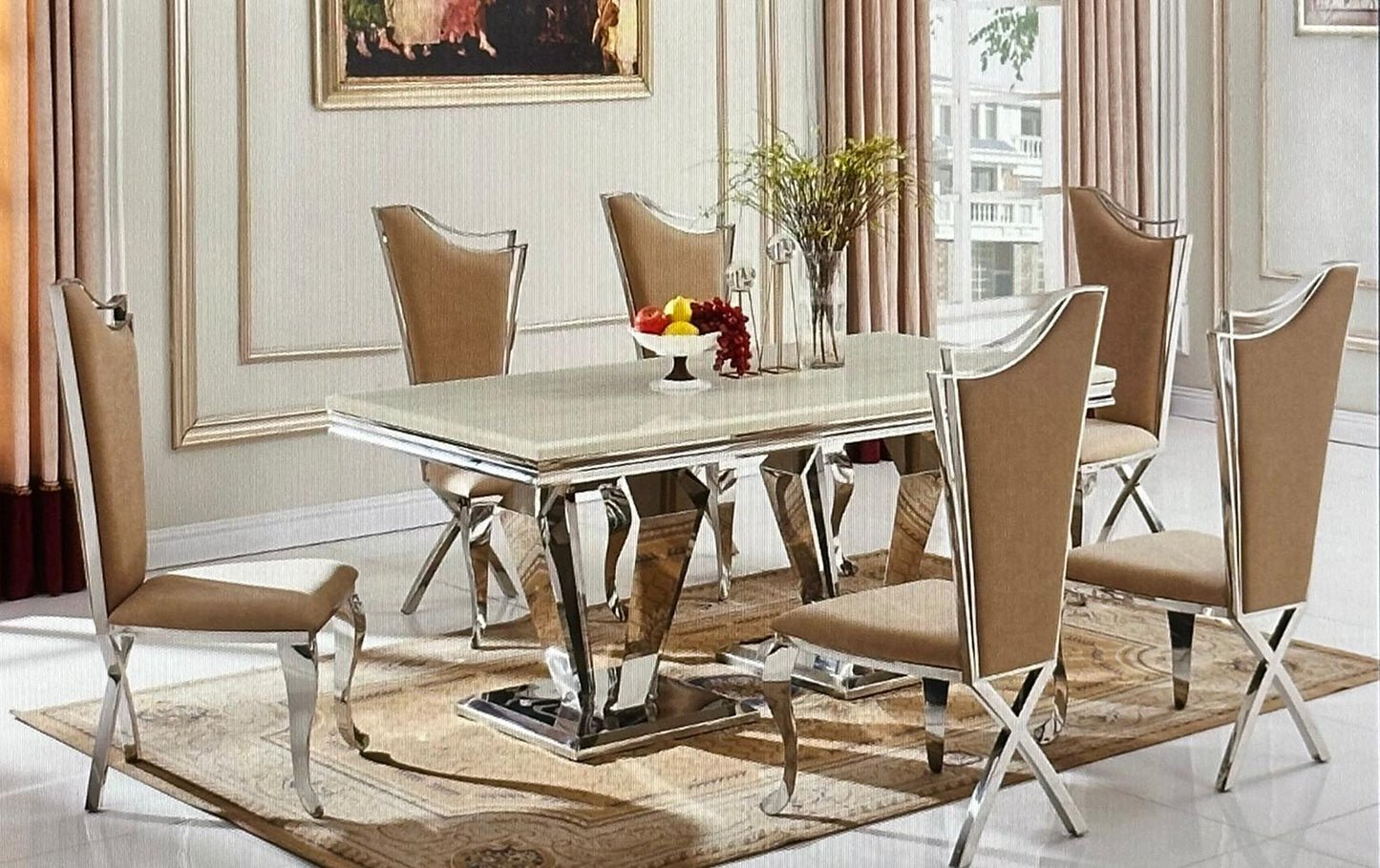 moama marble dining table